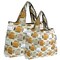 Wrapables Large & Small Foldable Tote Nylon Reusable Grocery Bags, Set of 2